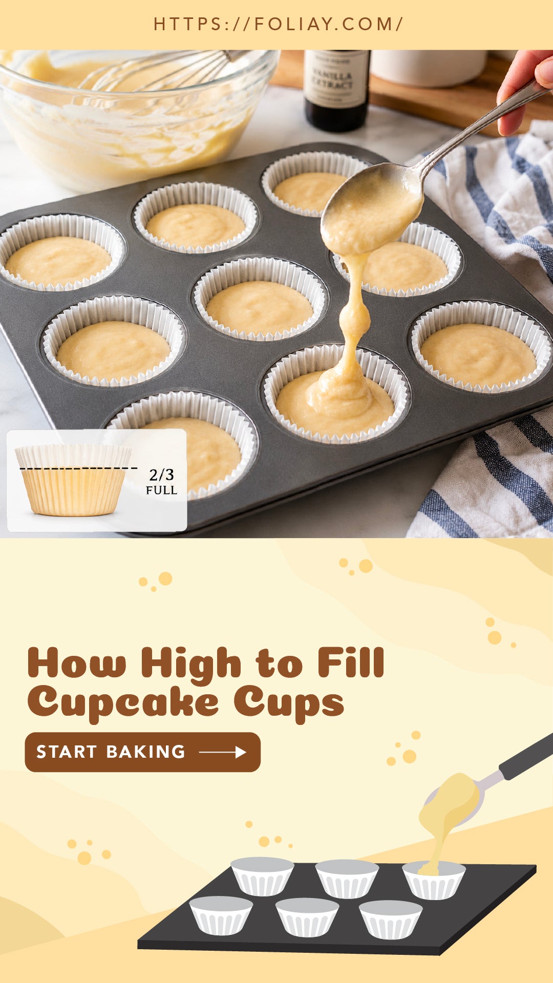 The 2/3 Full Rule: How High to Fill Cupcake Cups