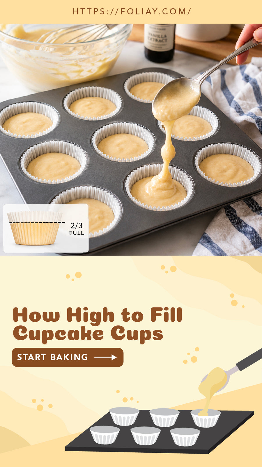 The 2/3 Full Rule: How High to Fill Cupcake Cups