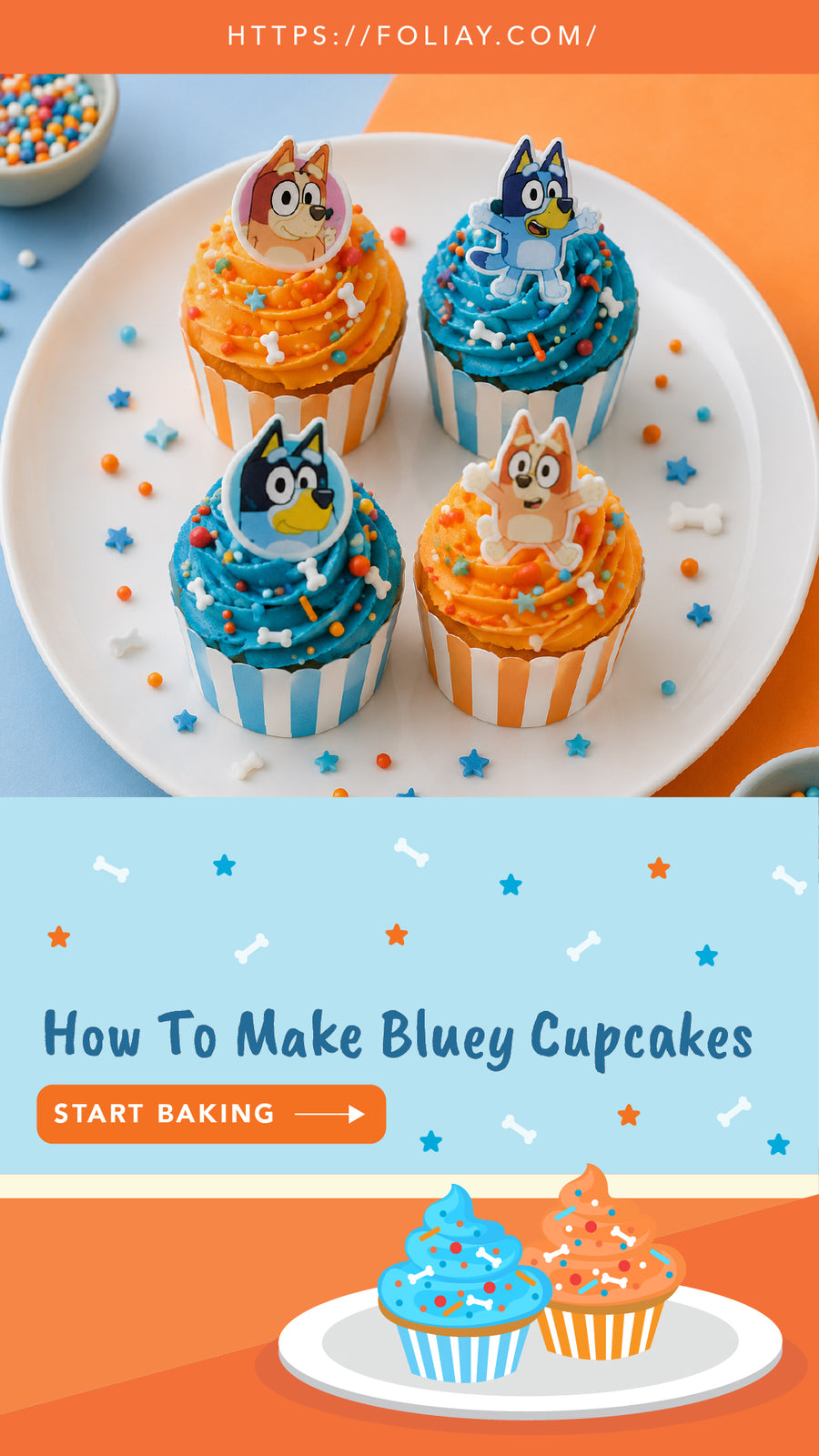 Bluey Cupcakes: Simple Decorating Ideas and Recipes