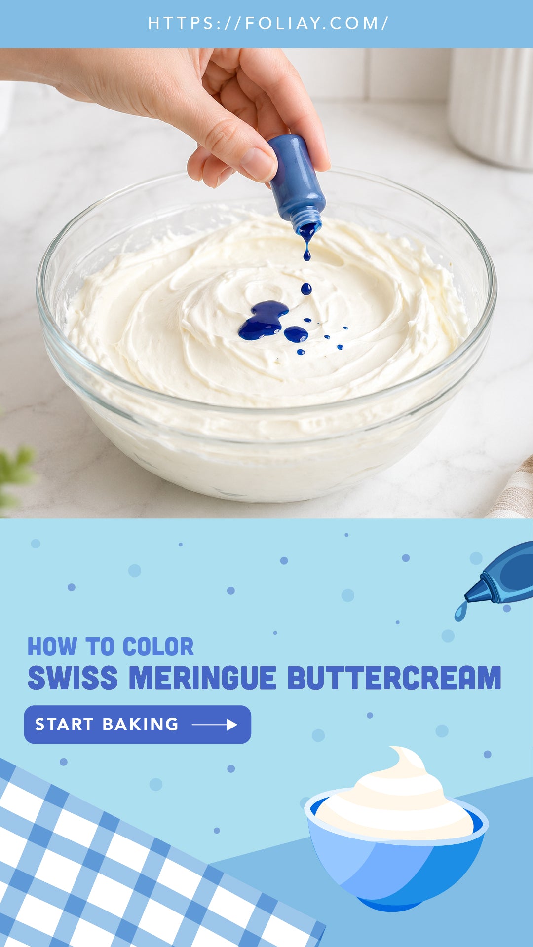 How to Color Swiss Meringue Buttercream？