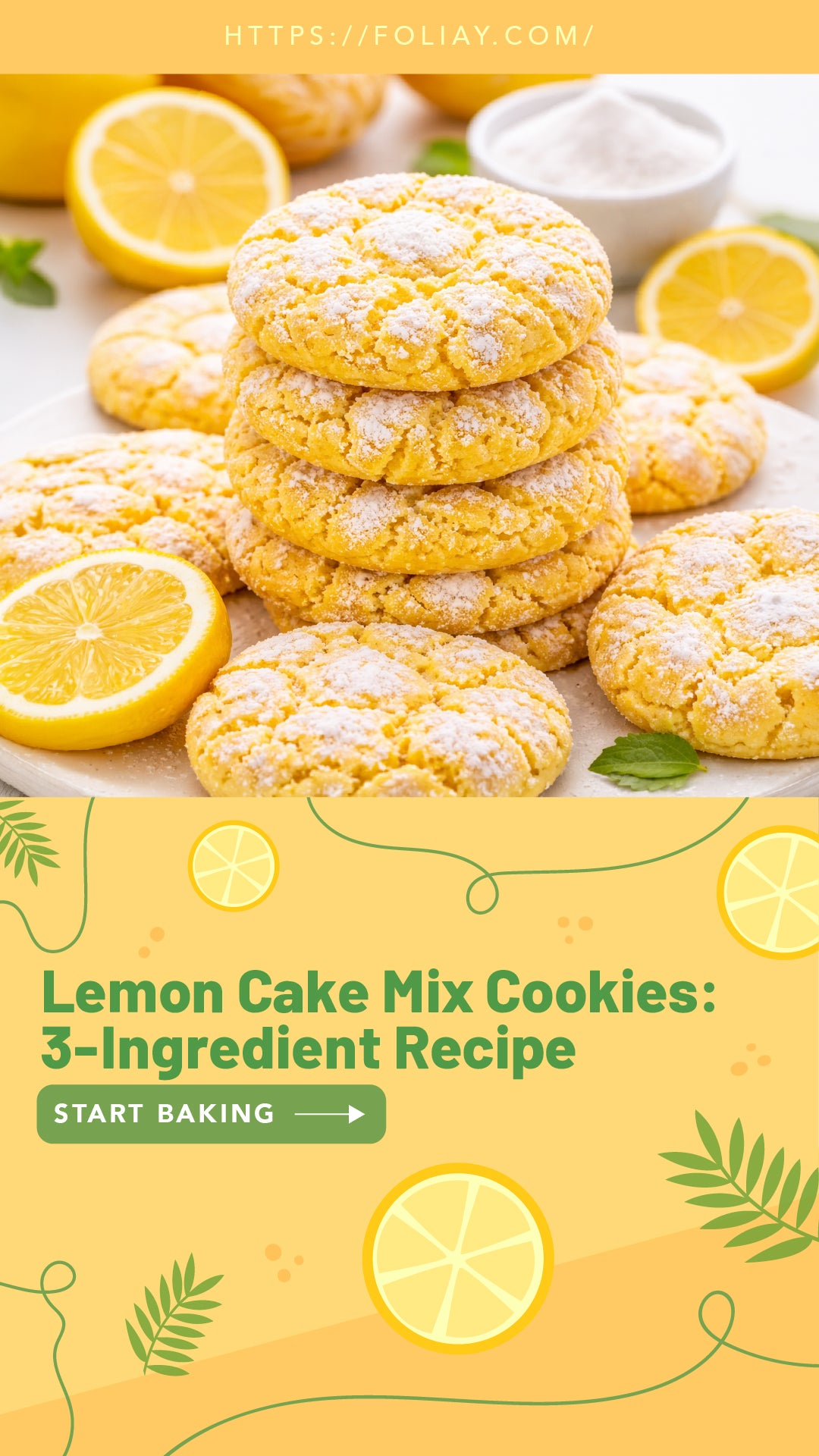 Lemon Cake Mix Cookies: 3-Ingredient Recipe