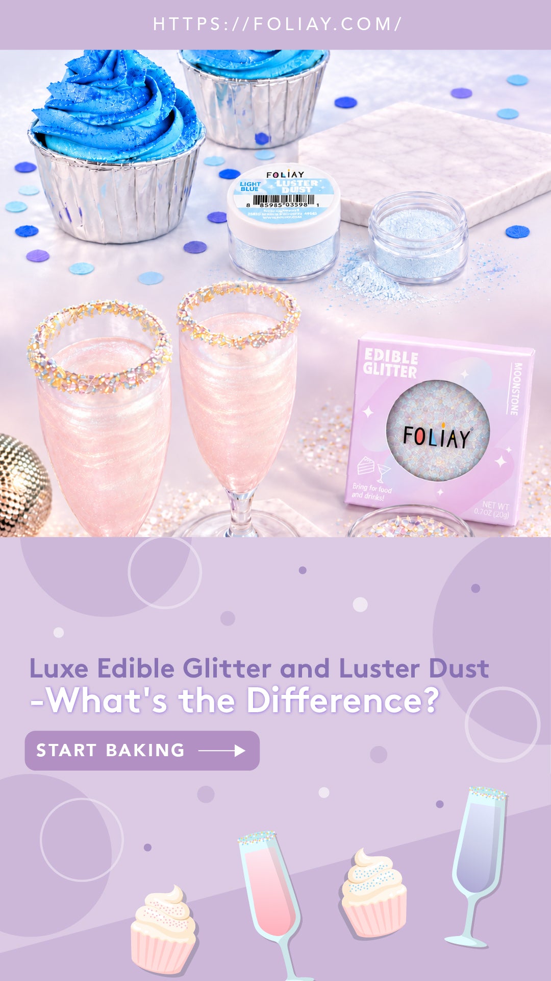 Luxe Edible Glitter and Luster Dust: What's the Difference?