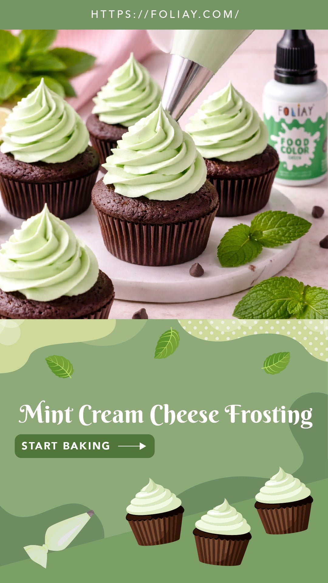 How Do You Create the Perfect Pipeable Mint Cream Cheese Frosting?