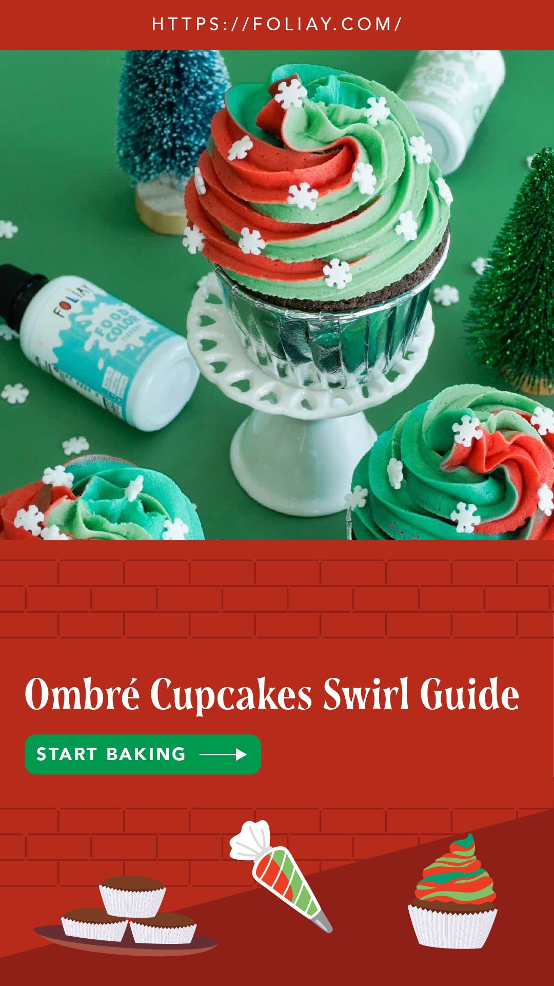 Ombré Cupcakes Swirl Guide