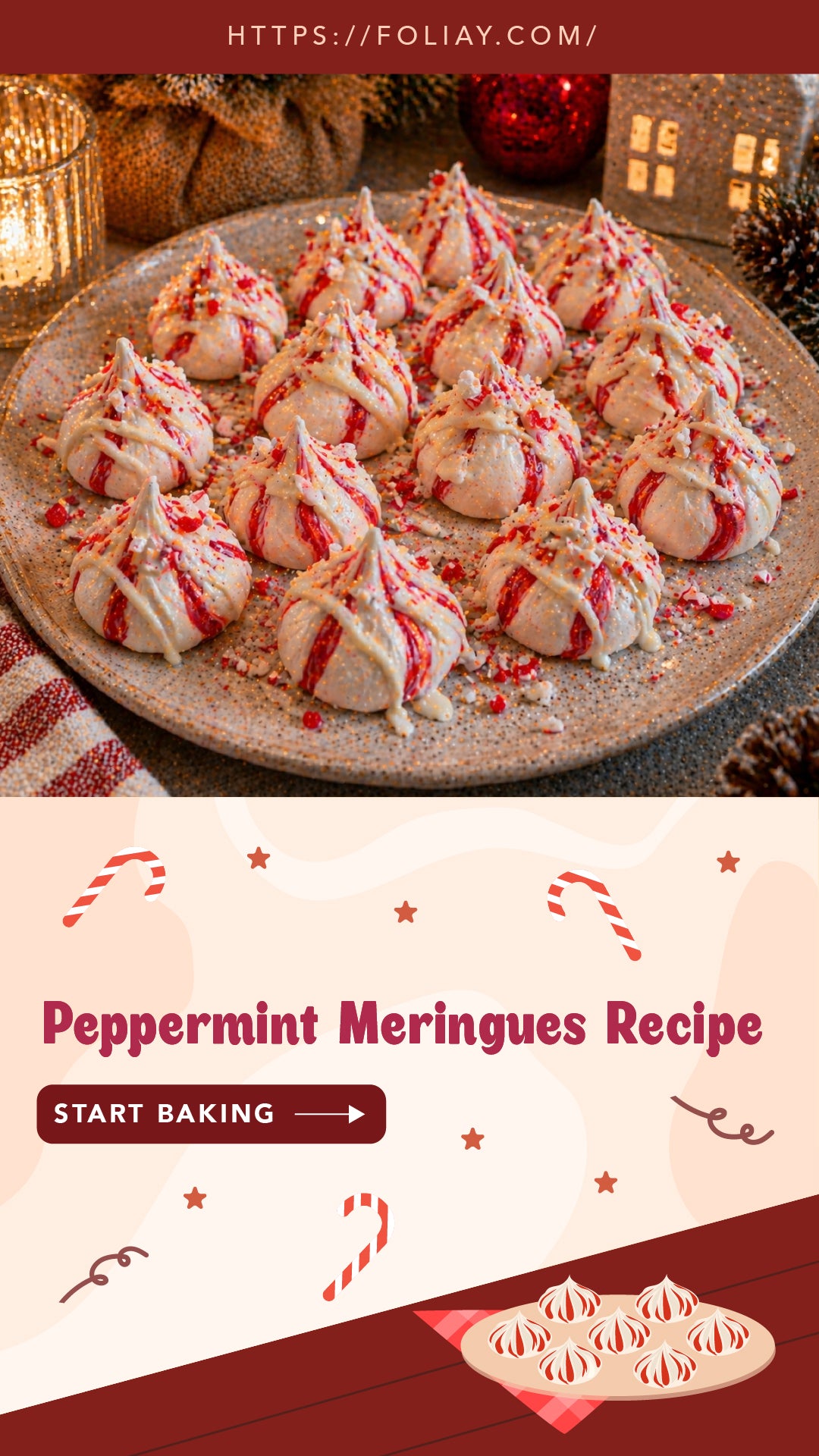 How Do You Make Light and Crispy Peppermint Meringues?