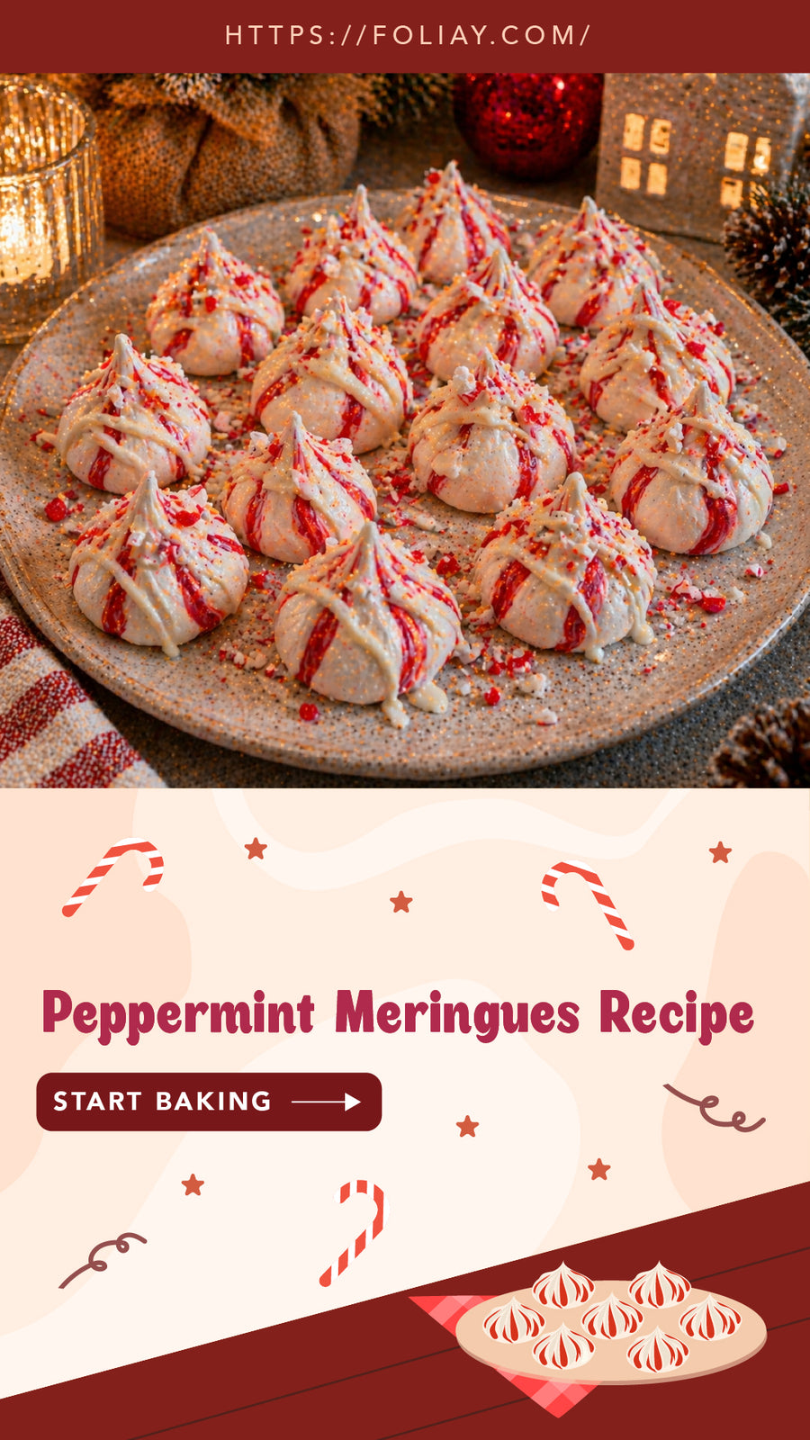 How Do You Make Light and Crispy Peppermint Meringues?