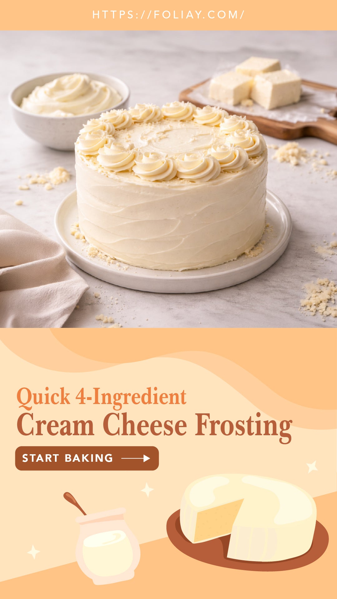 Quick 4-Ingredient Cream Cheese Frosting