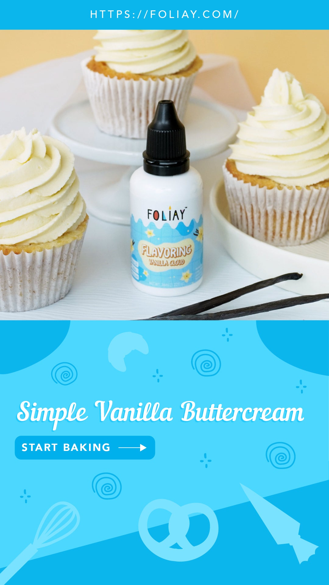 Simple Vanilla Buttercream (Fluffy & Stable)