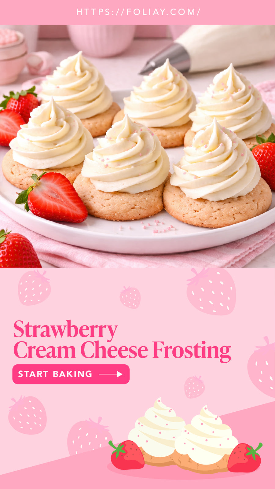 Strawberry Cream Cheese Frosting