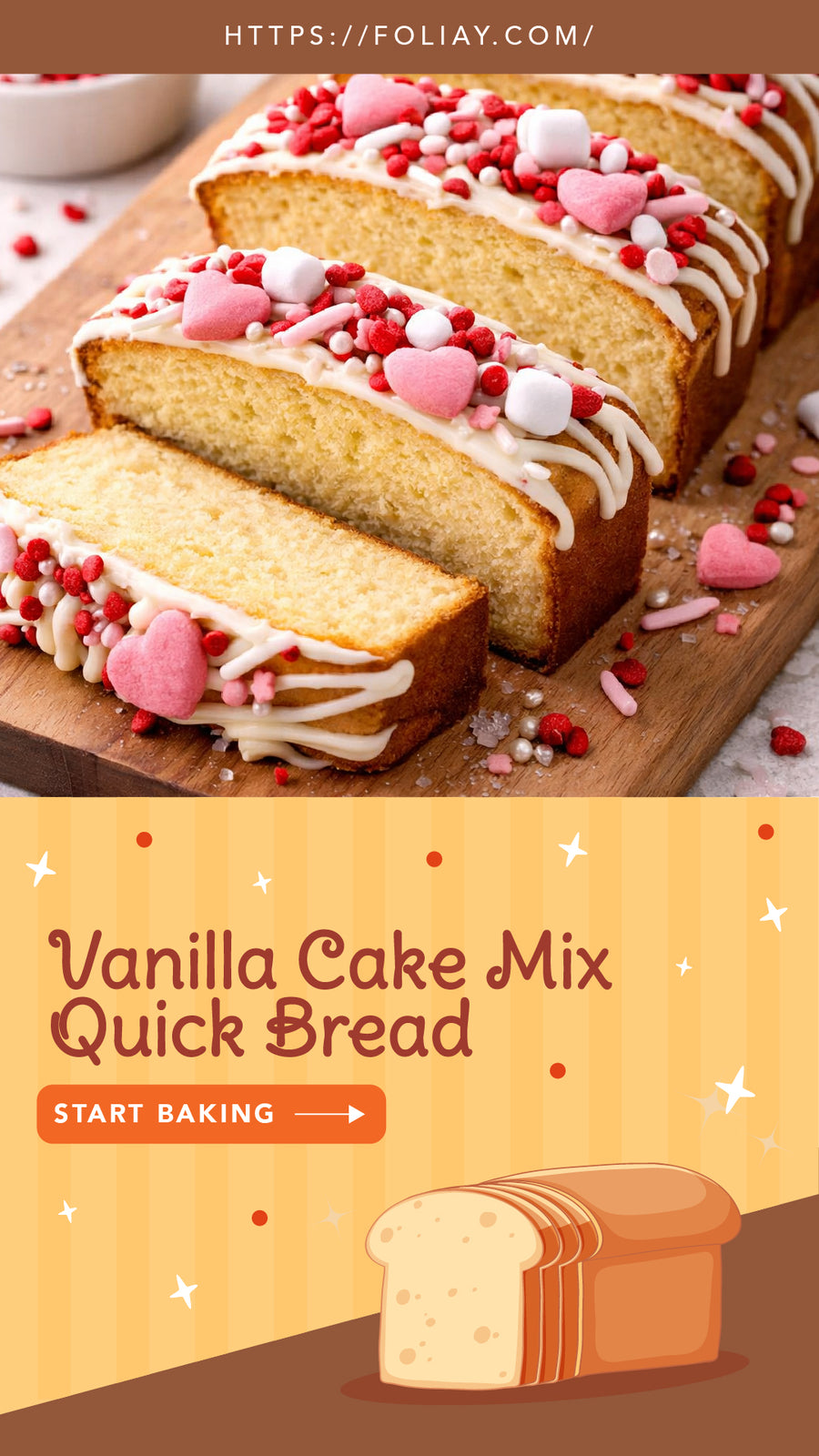 Vanilla Cake Mix Quick Bread