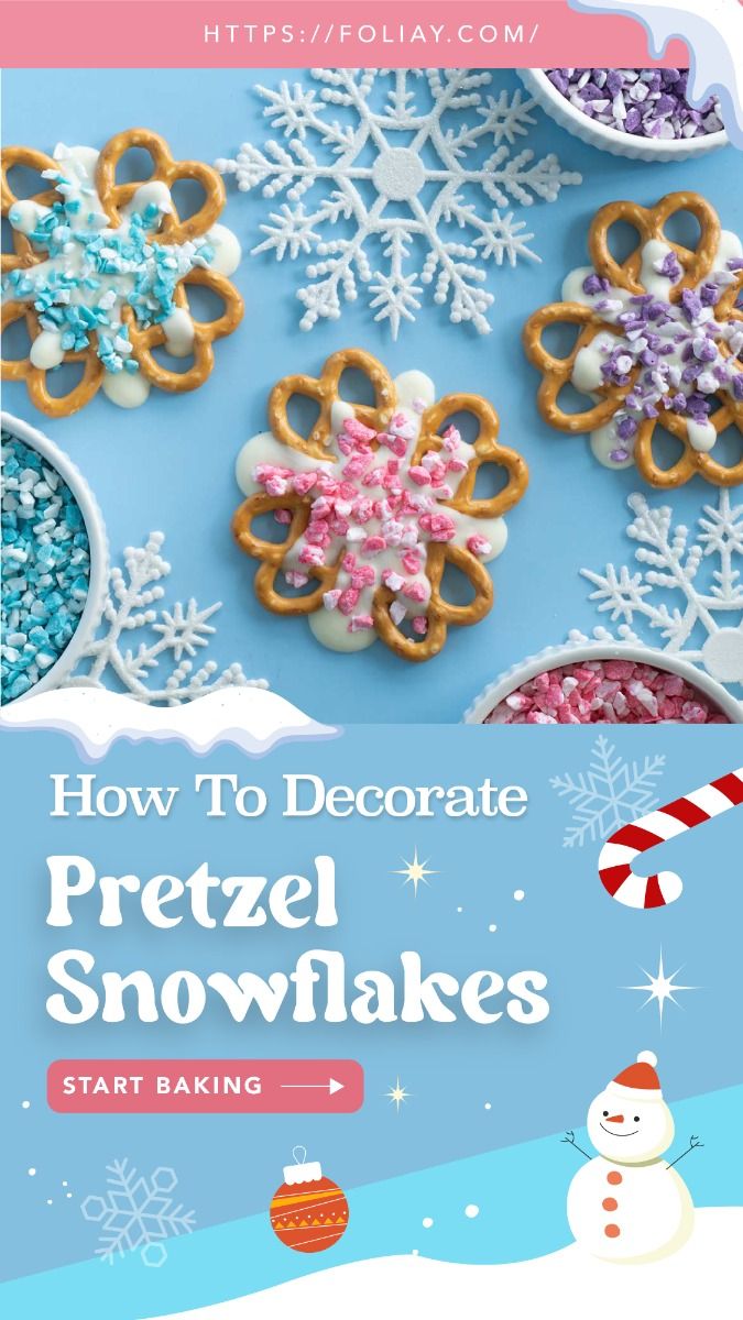 Chocolate Covered Snowflake Pretzels Recipe for Winter!