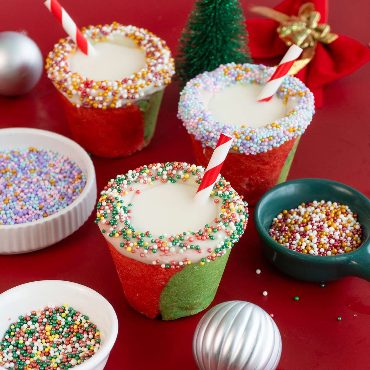 Holly Jolly Nonpareils  Mix