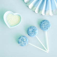 Load image into Gallery viewer, White Nonpareils Bulk on lollipops

