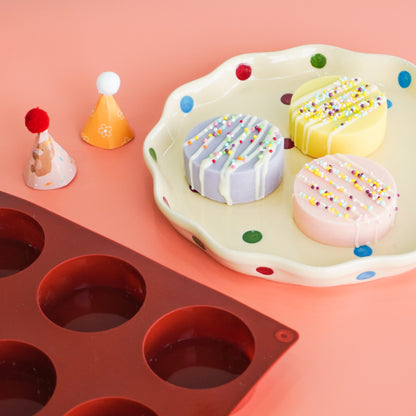 Round Chocolate Cookie Silicone Mold