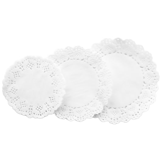 5.5", 6.5", 7.5" Paper Doilies - 30 Count