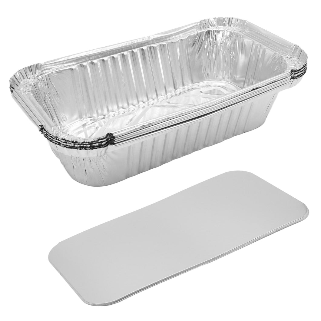 Aluminum Foil Baking Pans With Lids - 5 Count
