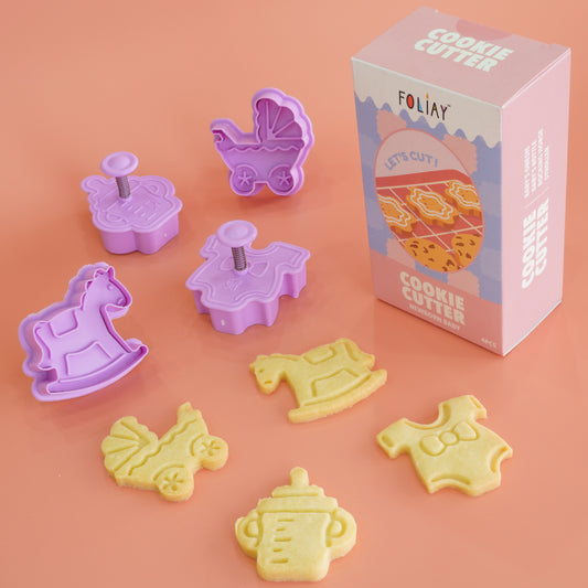 Newborn Baby Cookie Cutters - Set of 4