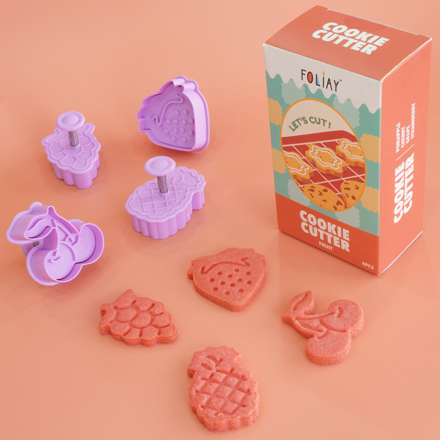 Fruit Cookie Cutters - Set of 4