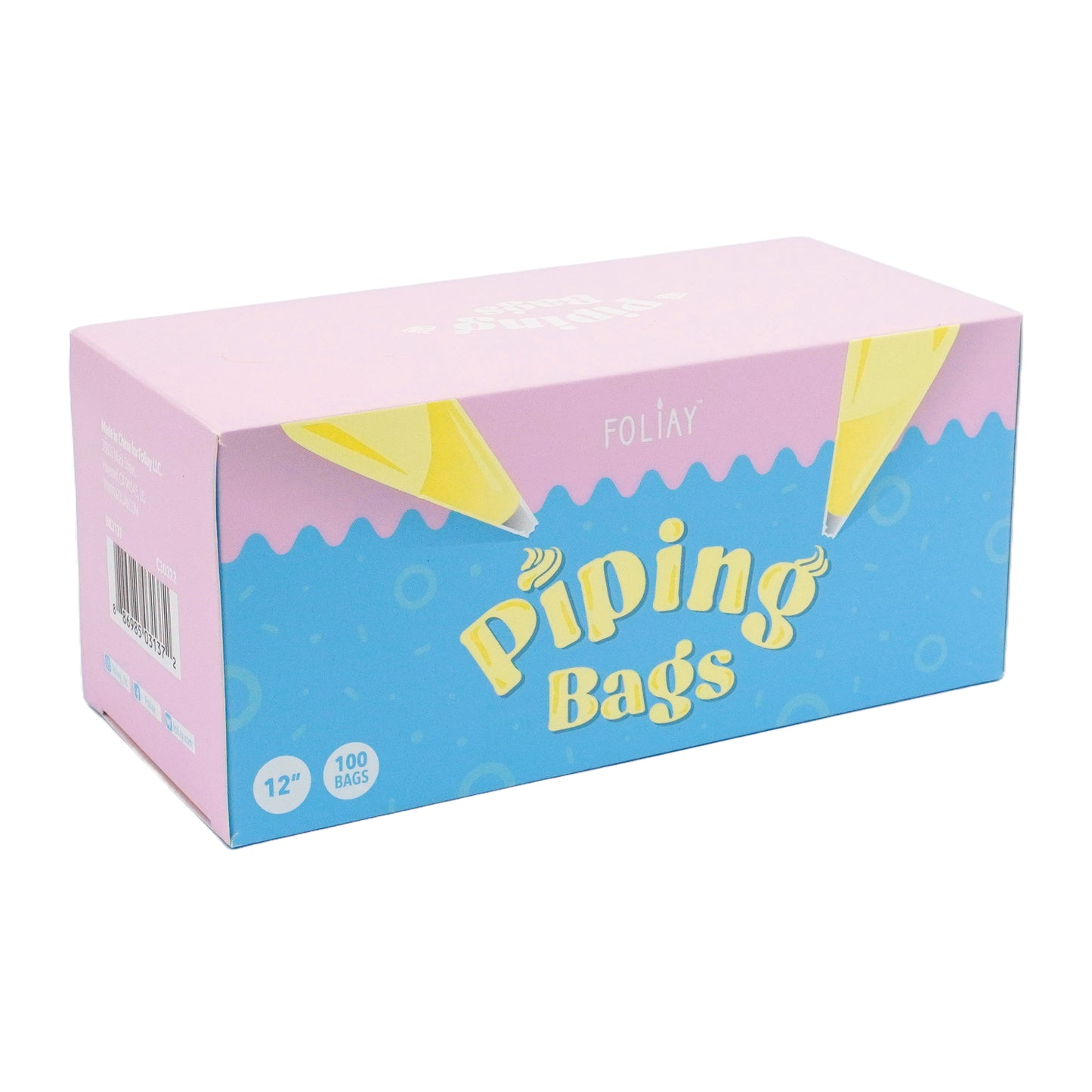 12" Disposable Piping Bags - 100 Count