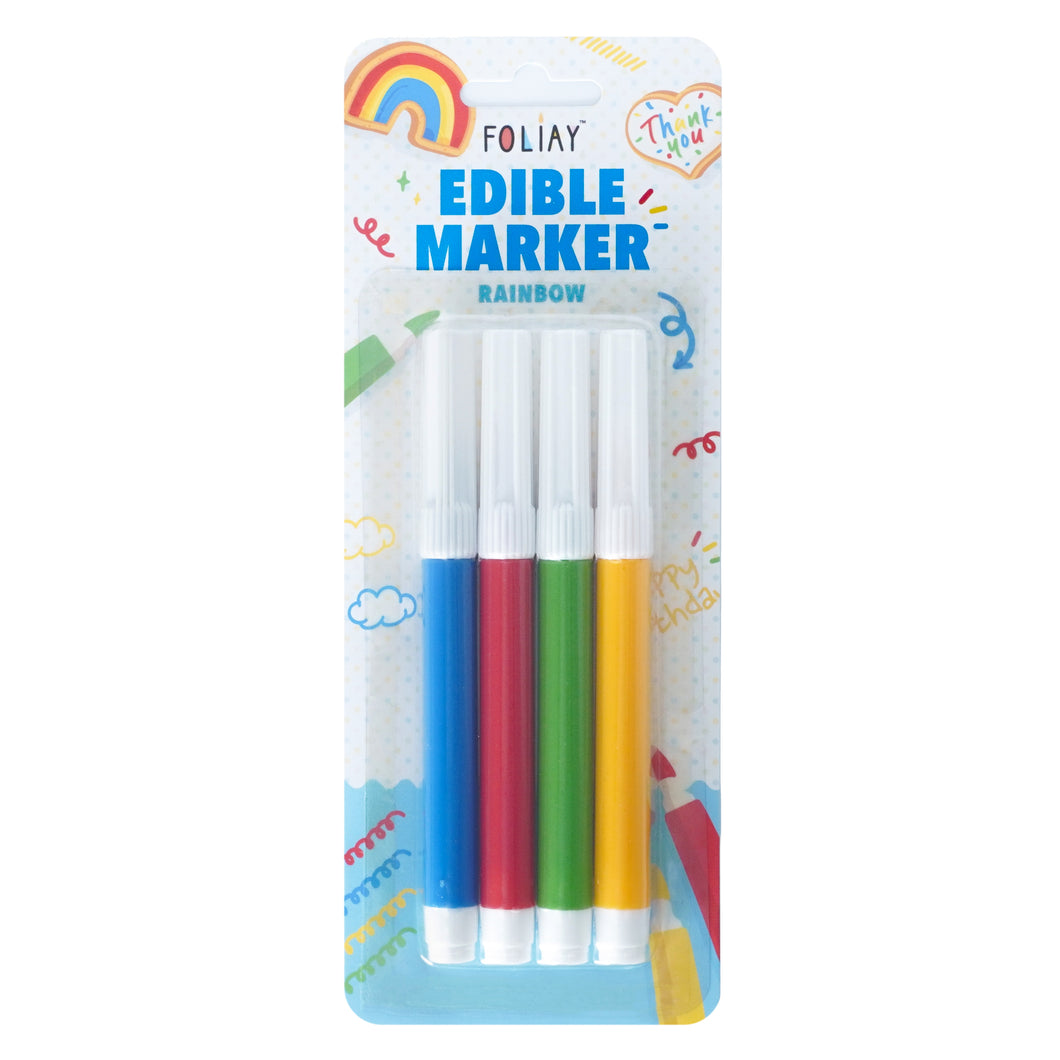 Edible Food Coloring Markers - Rainbow