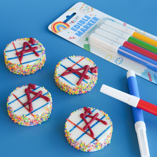 Rainbow Edible Food Coloring Markers - 4 Colors