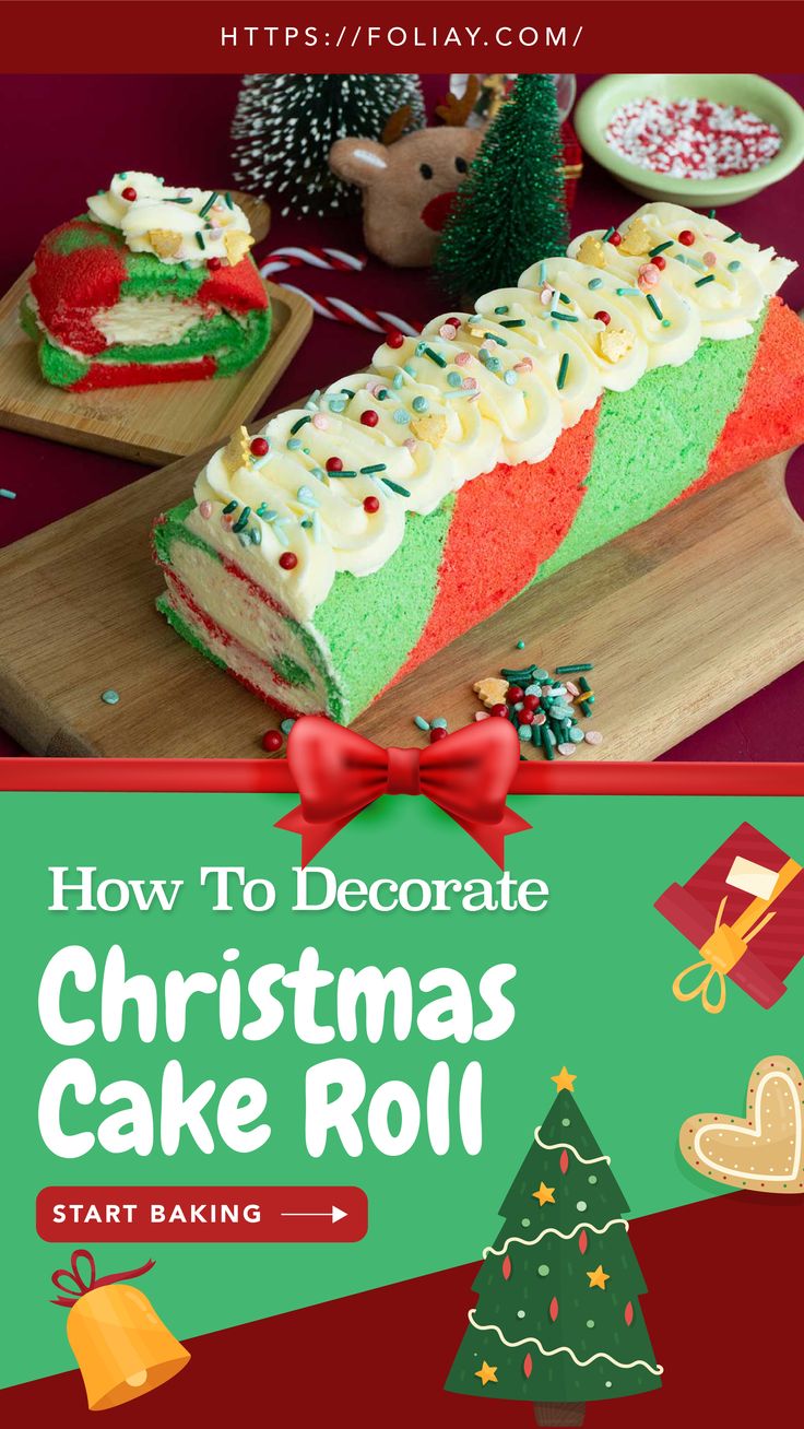 Easy Christmas Cake Roll Recipe for the Holiday Season!