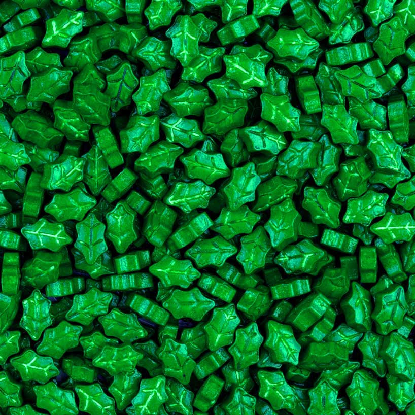 Holly Leaf Candy Sprinkles