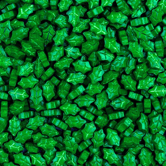 Holly Leaf Candy Sprinkles