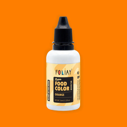 Neon Orange Glow In The Dark Oil Based Food Color