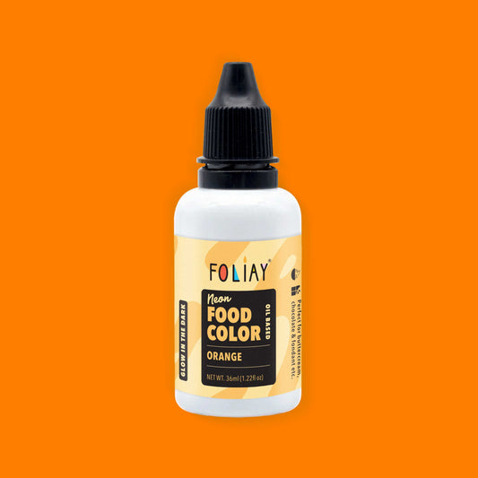 Glow In The Dark Oil Based Food Color Neon Orange 1.22oz