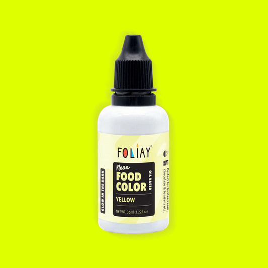 Glow In The Dark Oil Based Food Color Neon Yellow 1.22oz