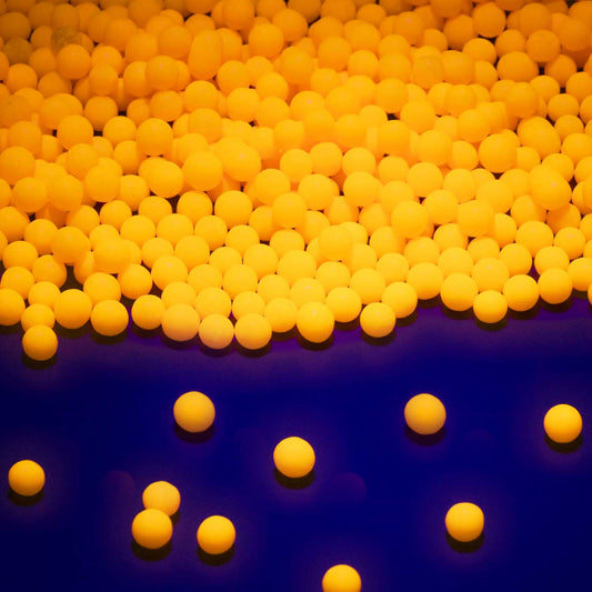 Neon Orange Glow In The Dark Sugar Pearls