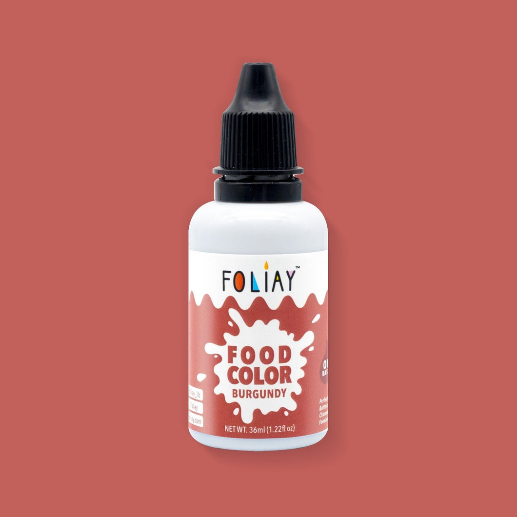 Oil Based Food Color Burgundy 1.22oz