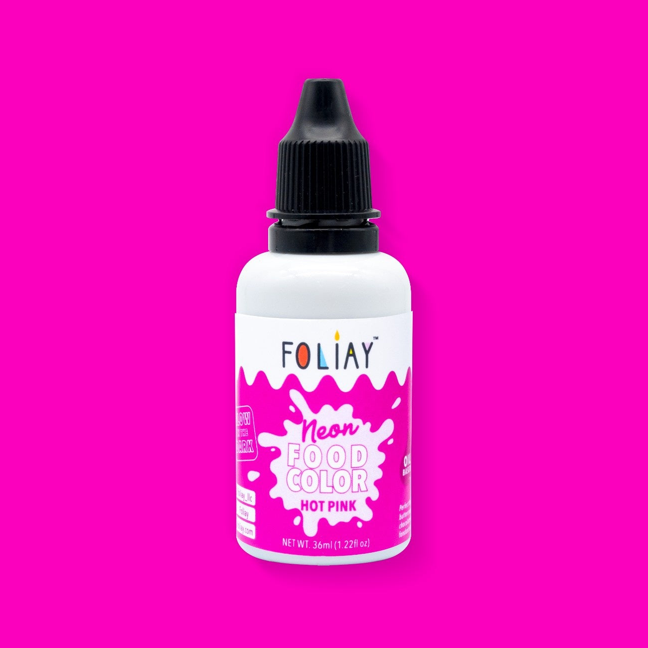Glow In The Dark Oil Based Food Color Neon Hot Pink 1.22oz
