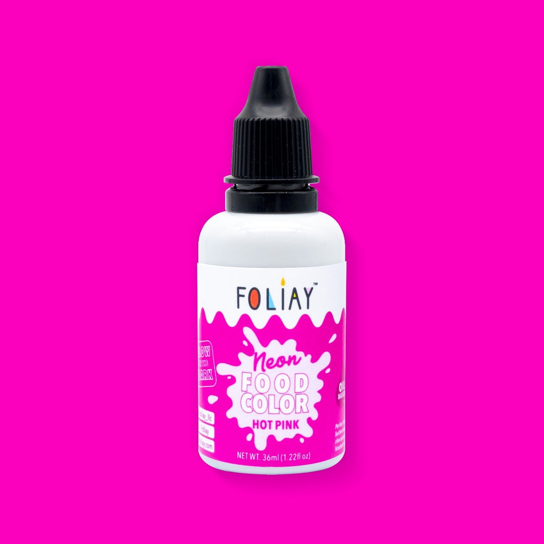 Glow In The Dark Oil Based Food Color Neon Hot Pink 1.22oz