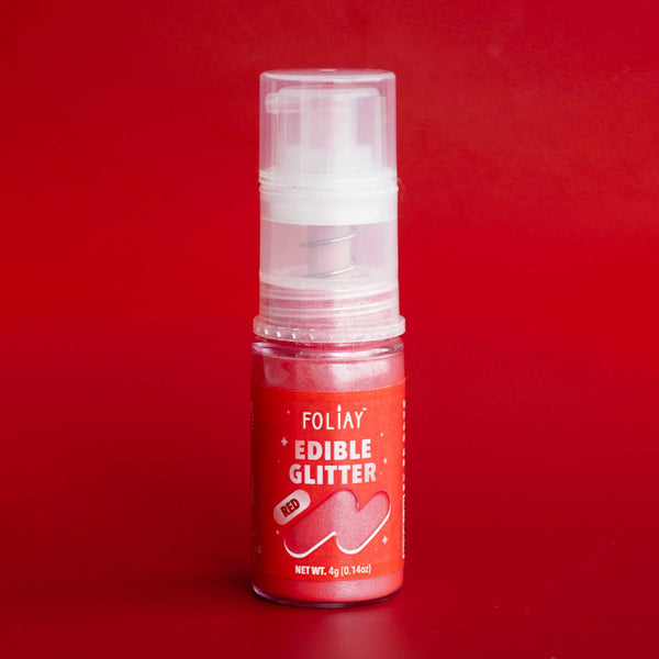 Red Edible Glitter Spray