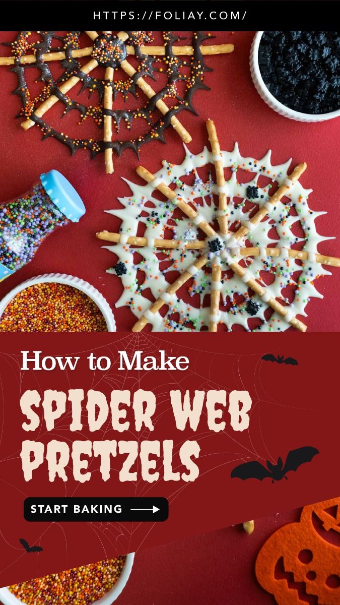 Spider Web Pretzels Recipe for Halloween!