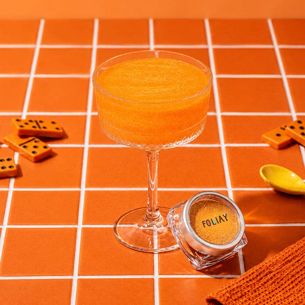Orange Edible Glitter