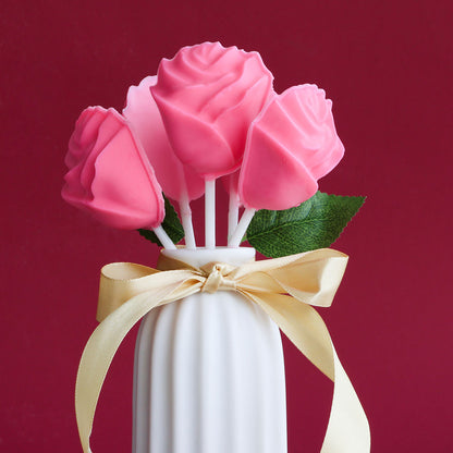 Rose Bud Lollipop Silicone Mold