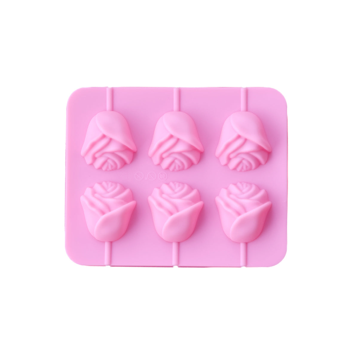Rose Bud Lollipop Silicone Mold