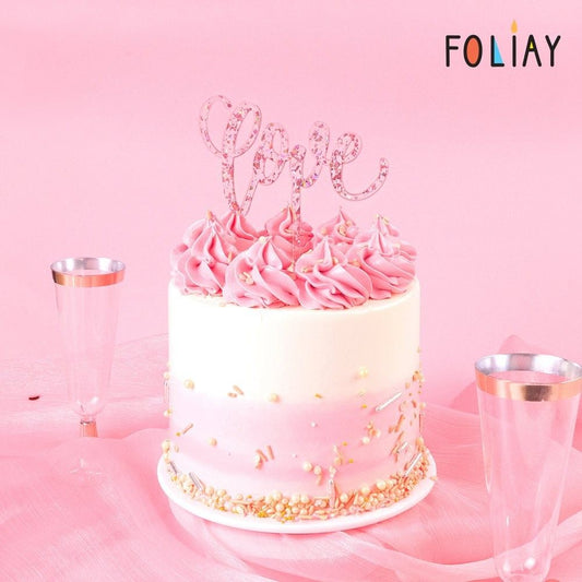 Rose Gold Love Topper