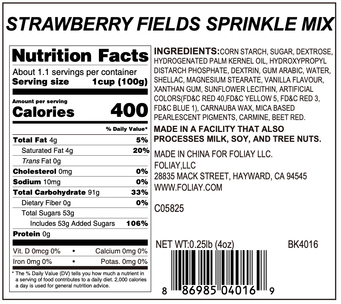 Strawberry Fields Sprinkle Mix