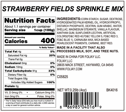 Strawberry Fields Sprinkle Mix