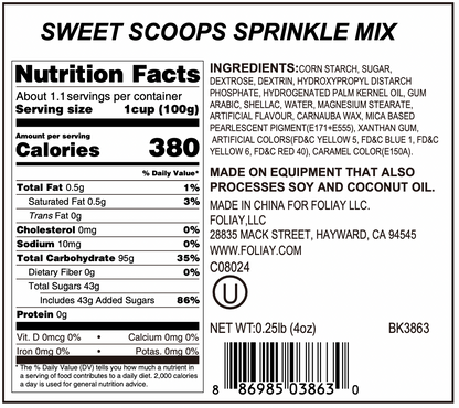 Sweet Scoops Sprinkle Mix