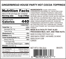 Load image into Gallery viewer, Gingerbread House Party Hot Cocoa Toppings
