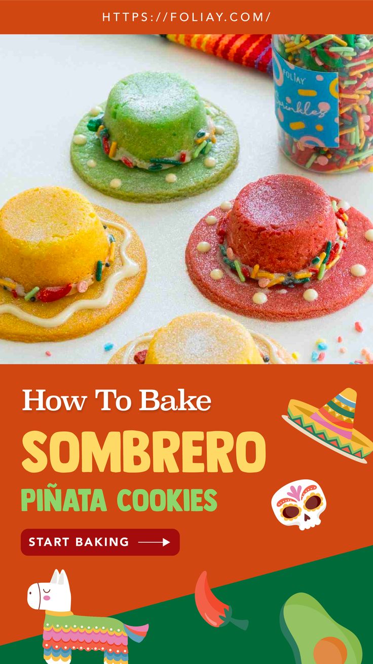 Celebrate Cinco de Mayo with These Colorful Sombrero Piñata Cookies !