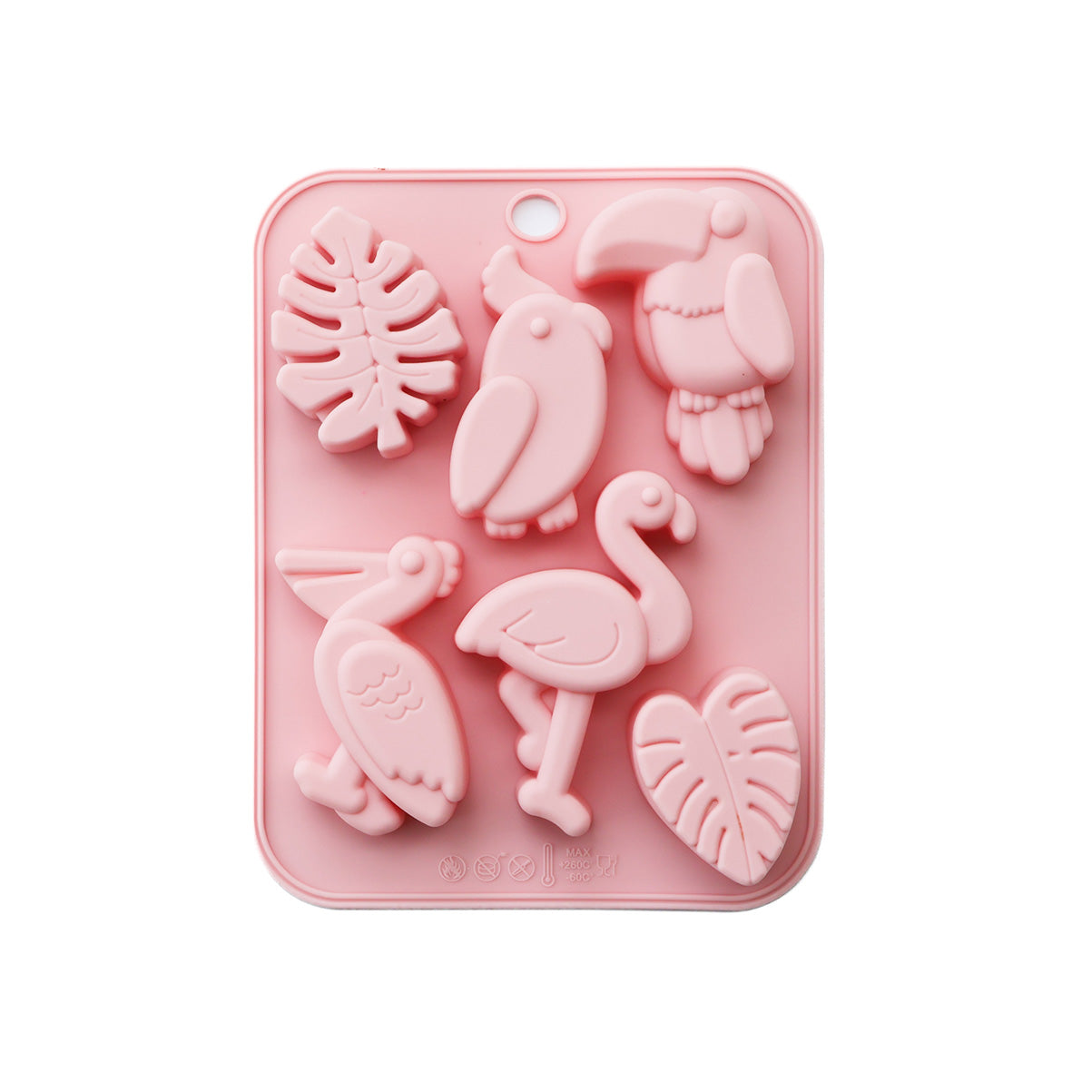 Tropical Birds & Leaves Silicone Mold