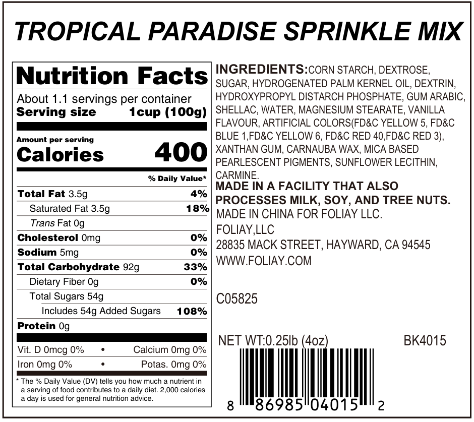 Tropical Paradise Sprinkle Mix