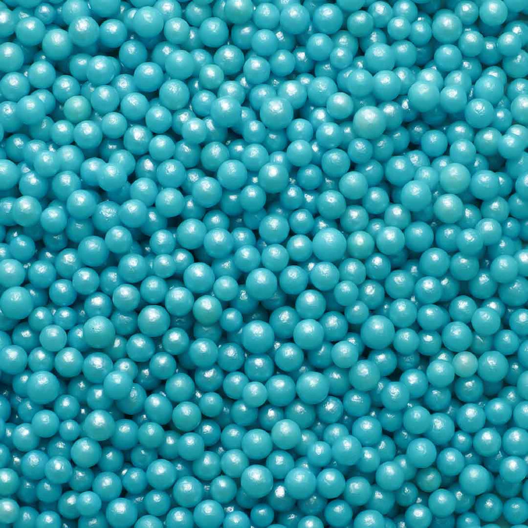 Light Blue Shimmer Sugar Pearls
