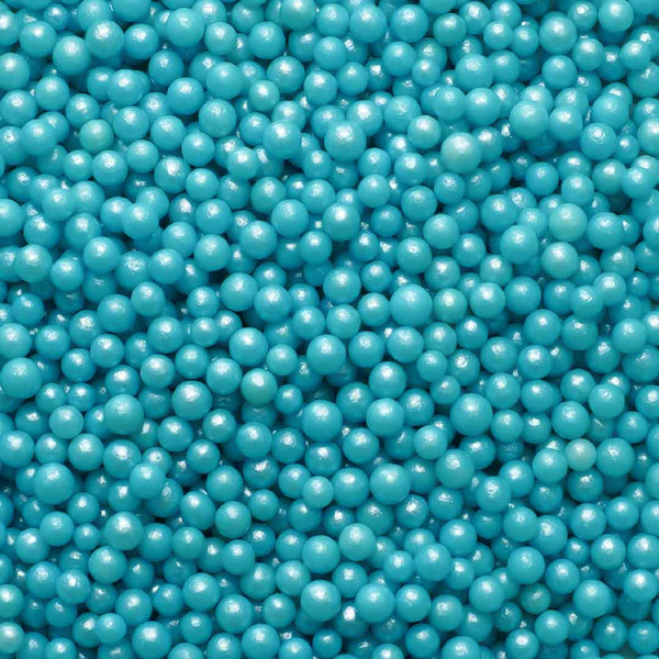 Light Blue Shimmer Sugar Pearls